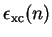 $\epsilon_{\mathrm {xc}}(n)$