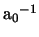 ${\rm a_0}^{-1}$