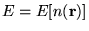 $E = E[n(\mathbf{r})]$