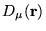 $D_{\mu}(\mathbf{r})$