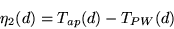 \begin{displaymath}
\eta_{2}(d)=T_{ap}(d)-T_{PW}(d)
\end{displaymath}