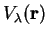 $V_{\lambda}({\bf r})$