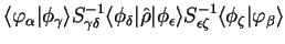 $\displaystyle \langle \varphi_{\alpha} \vert \phi_{\gamma} \rangle S_{\gamma \d...
...ngle
S_{\epsilon \zeta}^{-1} \langle \phi_{\zeta} \vert \varphi_{\beta} \rangle$