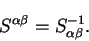 $S_{\alpha \beta}$