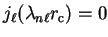 $j_{\ell} ( \lambda_{n
\ell} r_{\mathrm{c}} ) = 0$