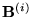 $\mathbf{B}^{(i)}$